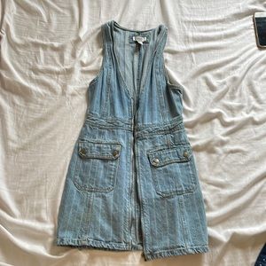 Forever 21 overall denim dress